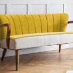 Atkin and Thyme Tallulah 2 Seater Sofa in Mustard Yellow
