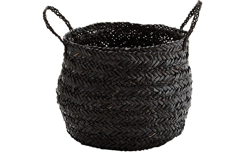 Seagrass Basket in Black, £38, Mink Interiors