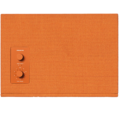 PUMP UP THE VOLUME Urbanears turns up the heat with its Baggen speaker in the zesty Goldfish Orange