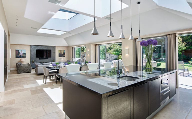 See how a bright extension incorporates a striking kitchen, diner, and ...