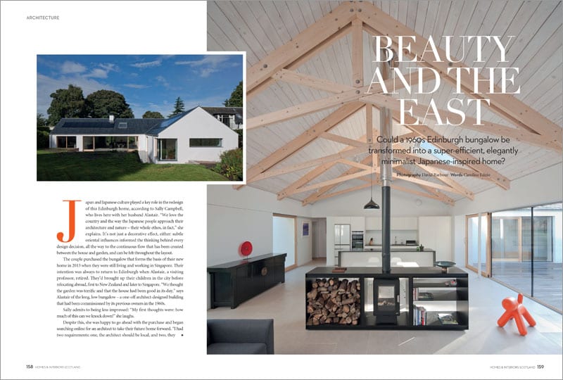 EAST MEETS EAST What was a 1960s Edinburgh bungalow is now a striking Japanese-inspired home