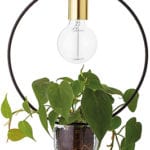 Bloomingville Pendant Lamp with Plant Holder – Gold 68801023 132545 (1)