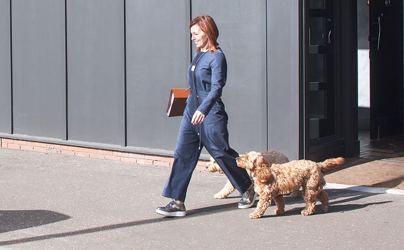 Lisa Trainer and her cockapoos Bella and Rolo