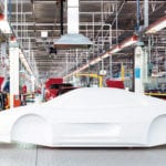 Design-Museum-Ferrari-A40.Model-resin-of-348-TB—The-construction-of-the-model-is-performed-with-a-milling-machine-automatically-controlled-by-a-computer-with-CAD—CAM-system,-1990