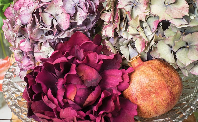 Hydrangeas are among her favourite blooms.