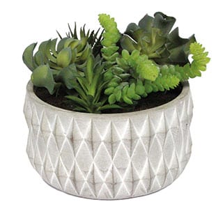 Artificial Mixed Succulent Pot, £42, The Contemporary Home 