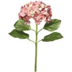 floral_Oka Faux Mop Head Hydrangea Stem in Autumn Pink, OKA