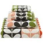 floral_Orla Kiely John Lewis Orla Kiely Multi Stem Classic Towels, Multi, Classic, from £3