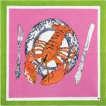 Jessica Russell Flint Linen Napkin – Set of 6 – Pink 135823 1