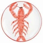 2&Klevering Anouk Stoneware Fish Plate – 26cm – Lobster 2802-01 146215 (1)