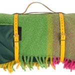 9Heating & Plumbing Pure new wool waterproof picnic blanket – Multicoloured block check