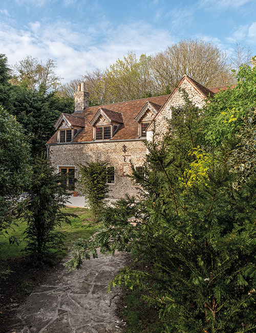 The roof tiles came from a reclamation yard in the South of France