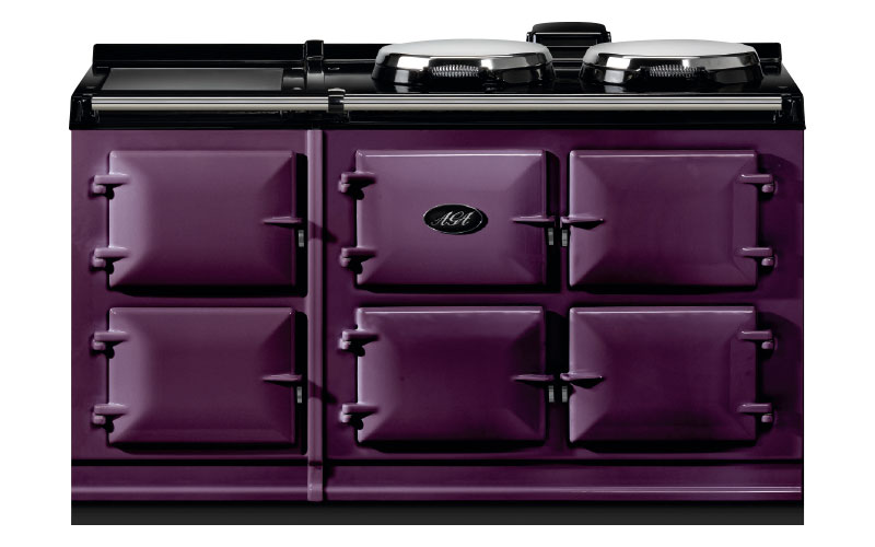 5-oven Dual Control in aubergine, from £12,785, AGA