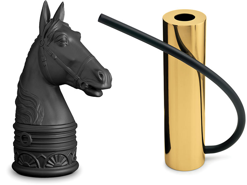 chess piece and gold object