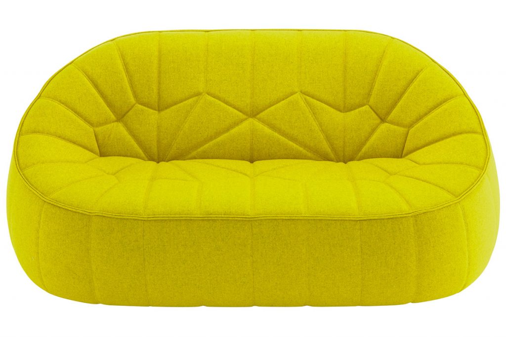 Ligne-Roset-Ottoman-Neon-Yellow-Sofa