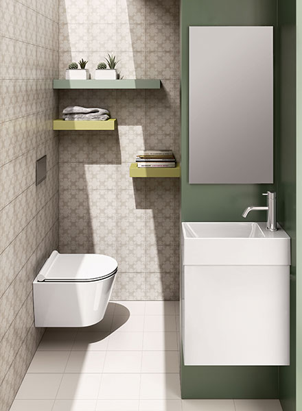 Catalano-Verso-50-basin-with-1-door-unit-in-matt-white-from-£656+vat-Zero-45-wall-hung-WC-from-£544+VAT