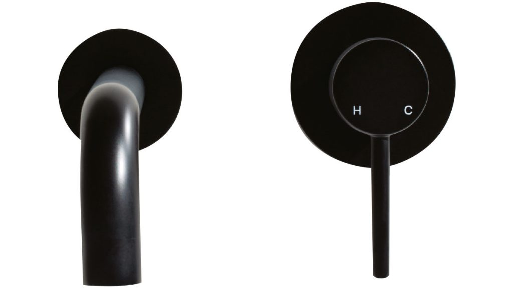 Round-tall-matte-black-basin-mixer,-approx-£160,-Meir-Australia