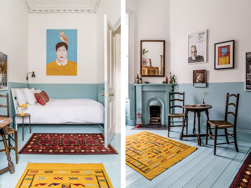 spare-bedroom-with-blue-and-yellow-colour-scheme