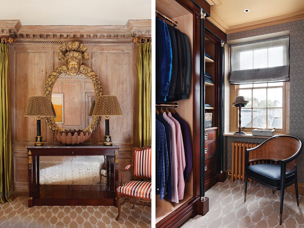 console-table-with-gold-mirror-and-dressing-room