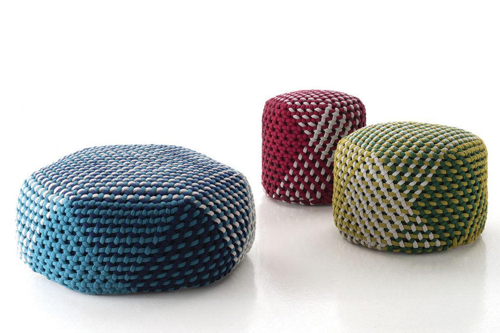 Trendwatch-Outdoor-fabrics-page-47-Tramae--pouffes-by-B&B-Italia-£1,009