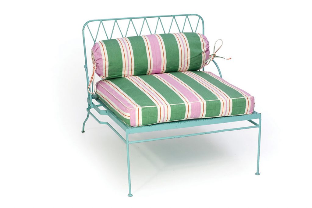 Trendwatch-Purple-and-green-page-45-Palm-Springs-aqua-metal-chair-from-Raj-Tent-Club-£250