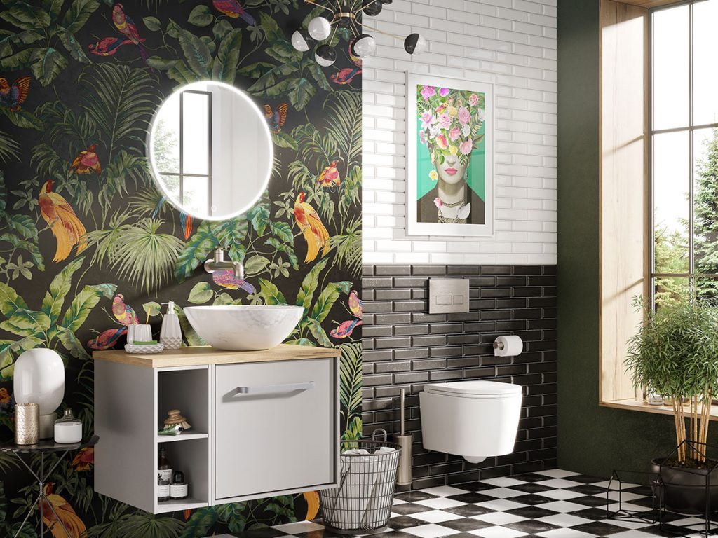 Crosswater-Infinity-bathroom-with-bright-print