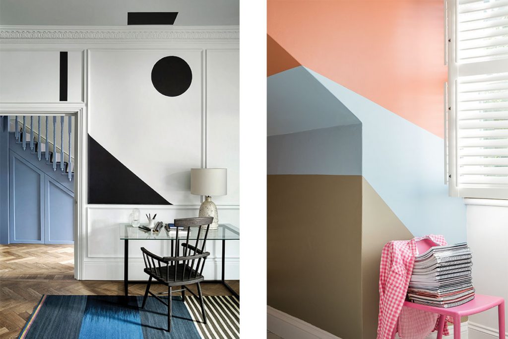 colour block walls