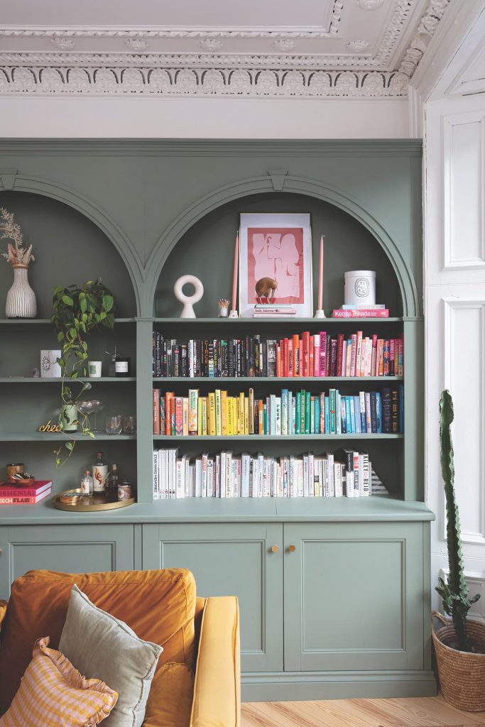 Kate Lavie Kate Spiers Sage Green Bookshelf