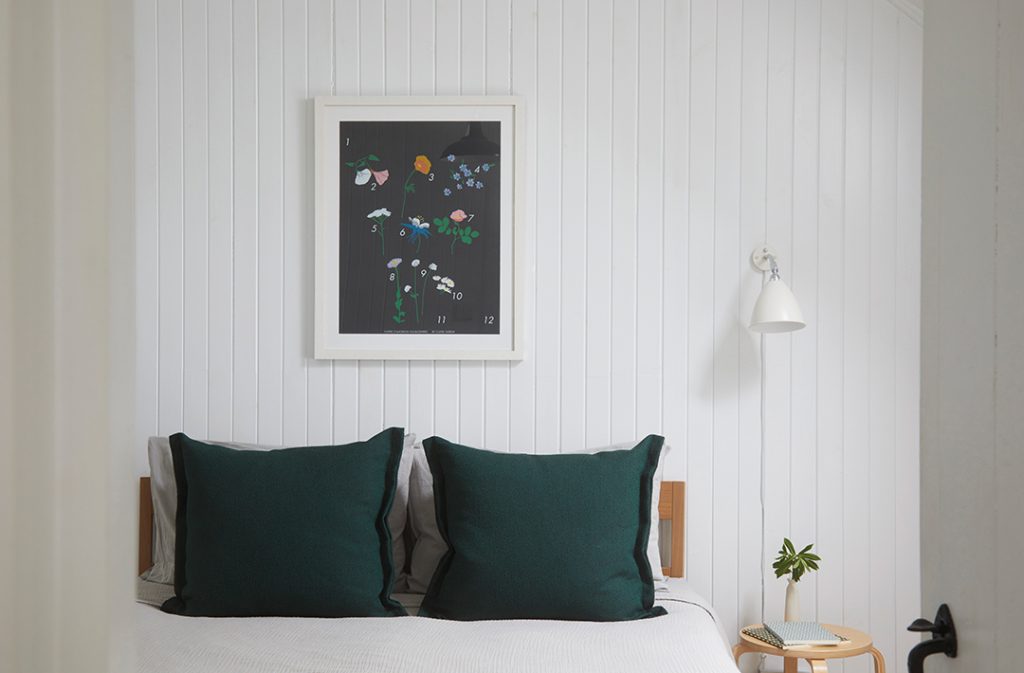 The bedroom in The Crofter's House on Skye