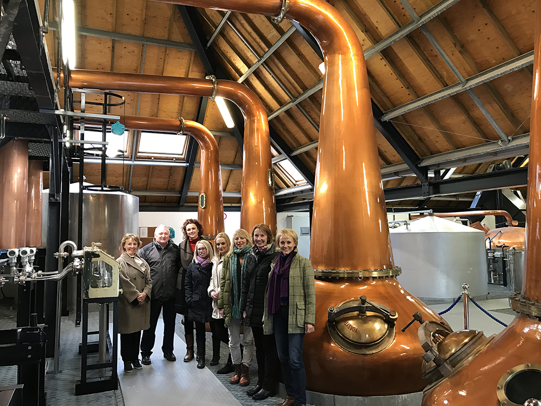 Team at Isle of Arran Distillery with James MacTaggart