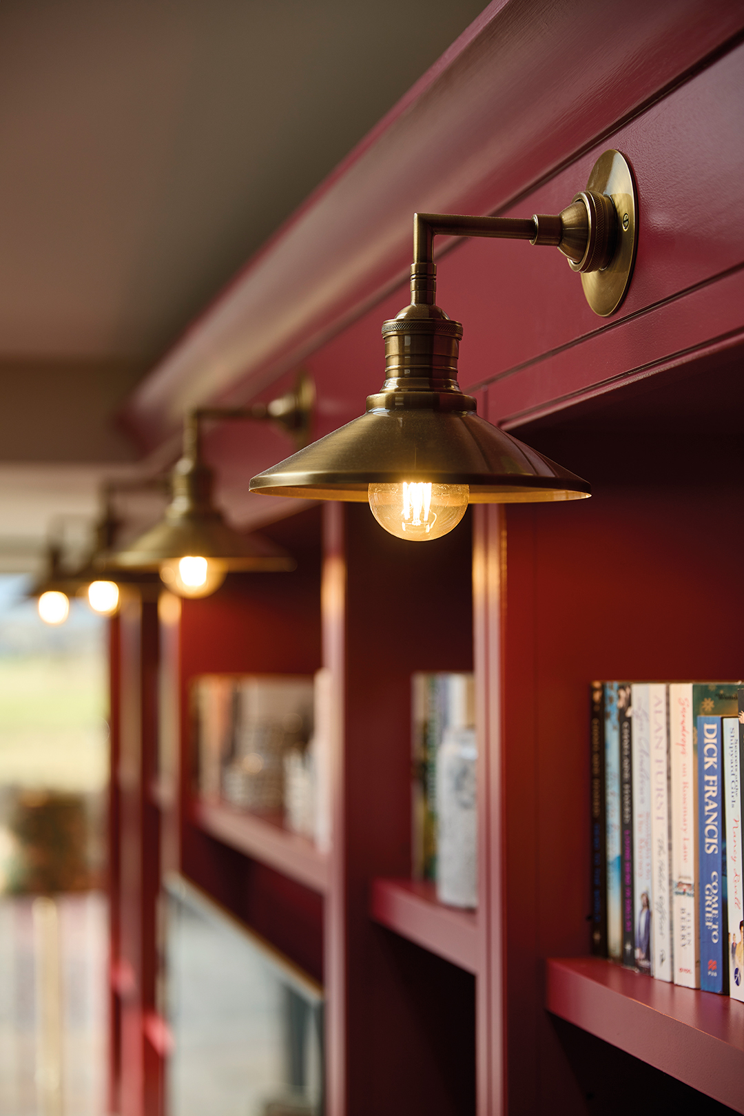 bespoke joinery, brass lighting 