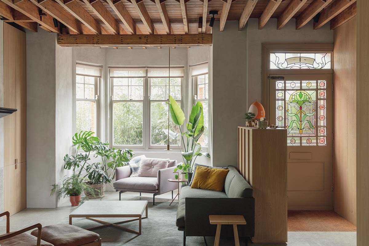 Passivhaus in London living room