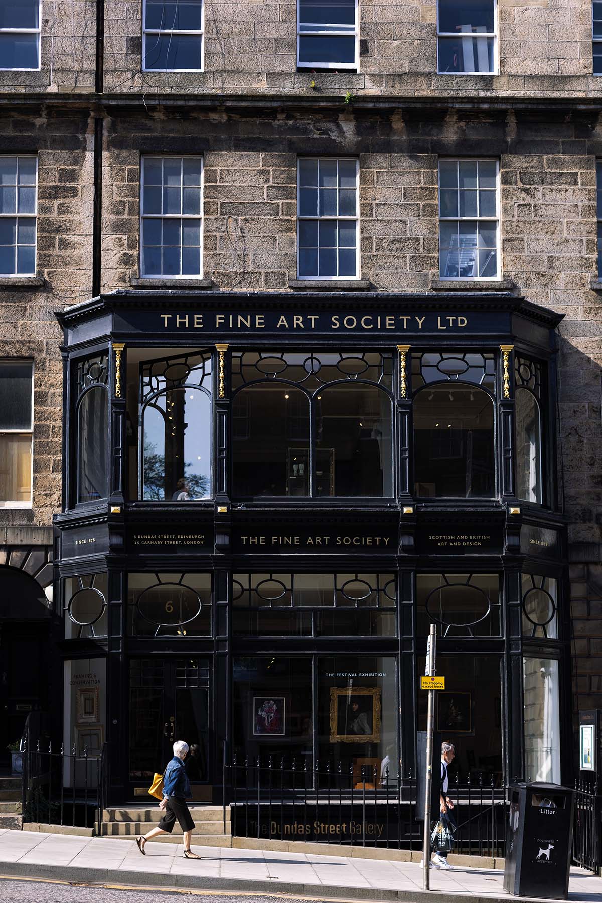 The exterior of The Fine Art Society in Edinburgh