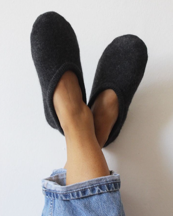 Slippers by Scottish knitwear brand Second Cashmere