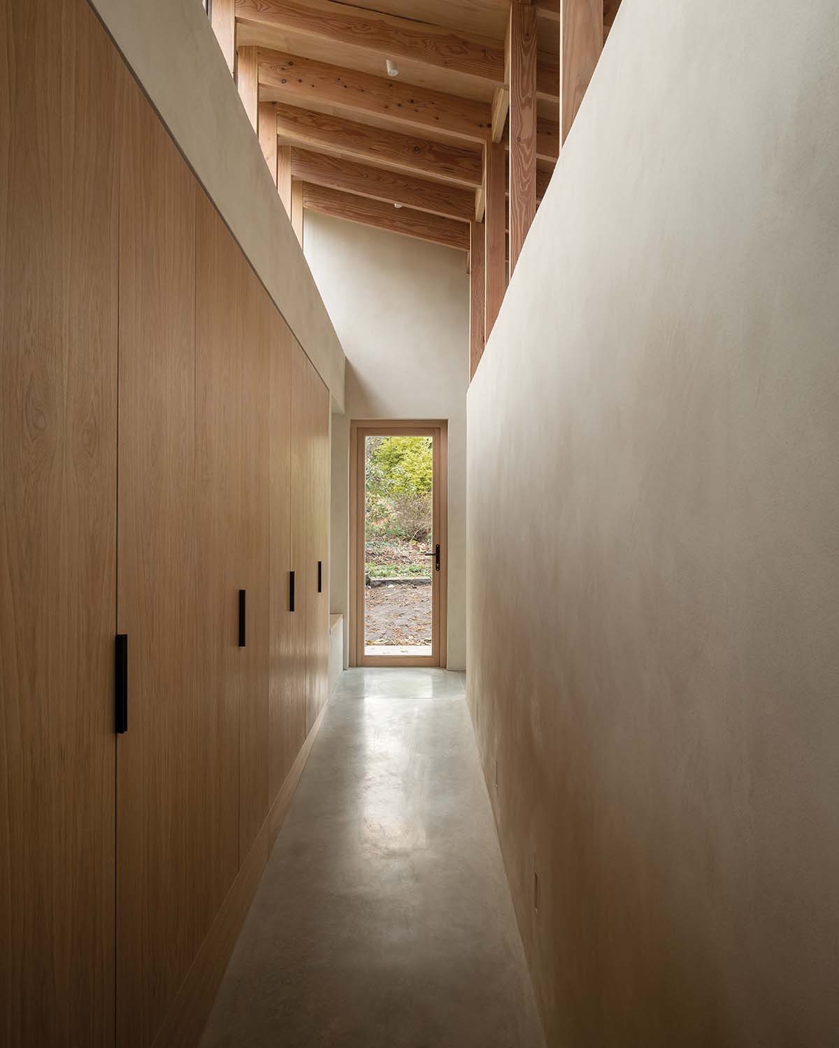 A corridor in an accessible purpose-built home 