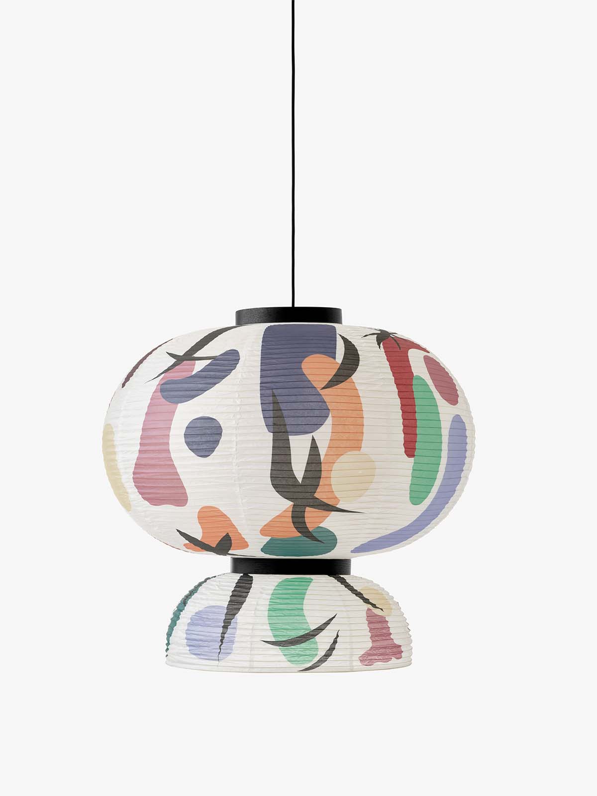 Colour, shape and form are the key elements of this lamp shade - usable in any room to add some interest.