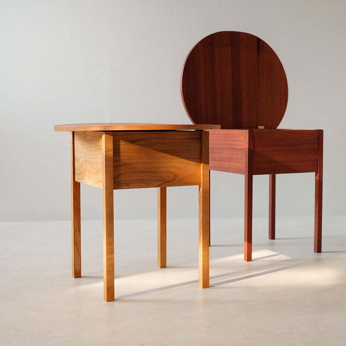 HEFT Studio Dressing Tables by Helena Robson - see her work at the Scottish Furniture Makers Exhibition.