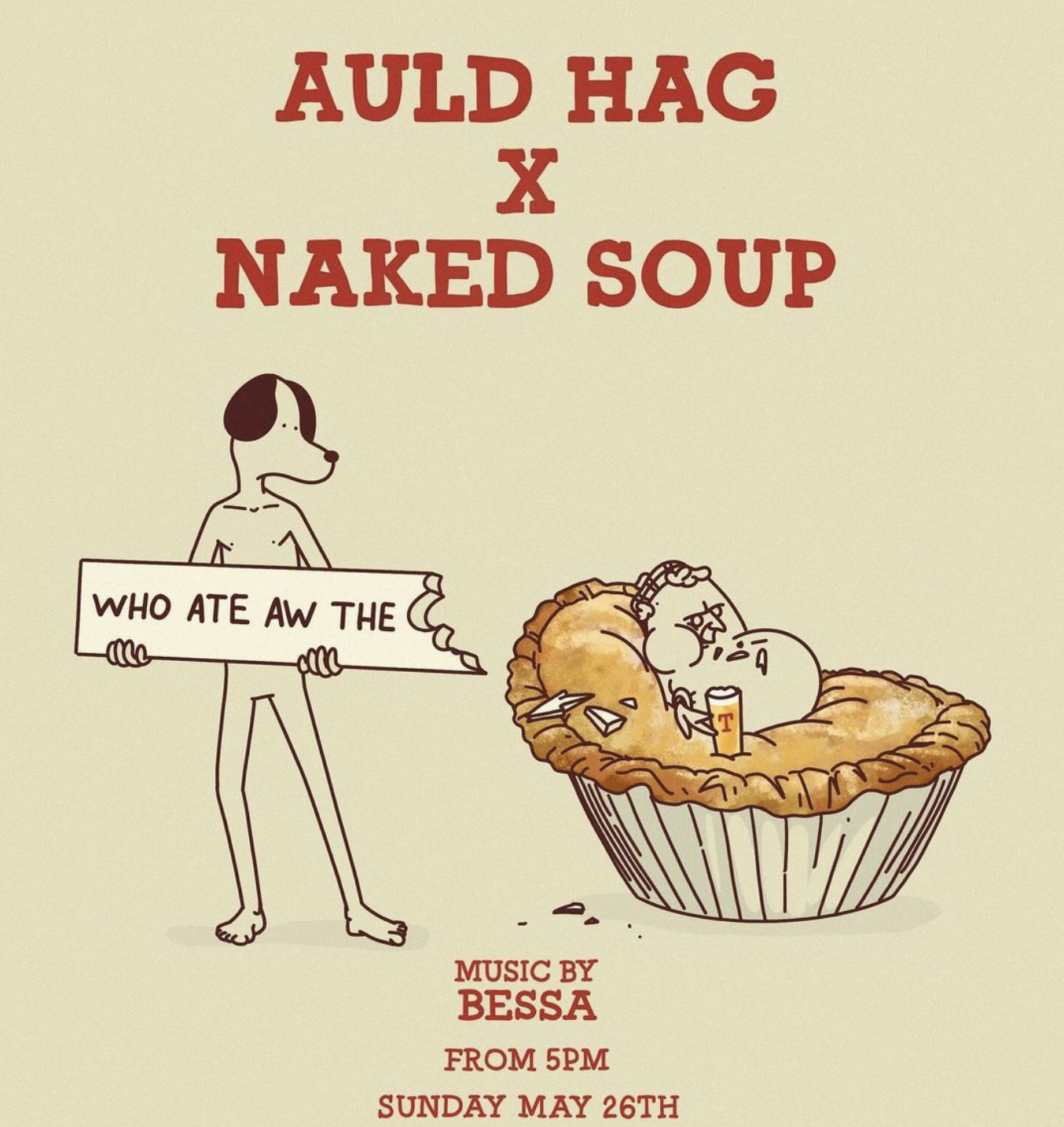 Poster for Auld Hag and Naked Soup event