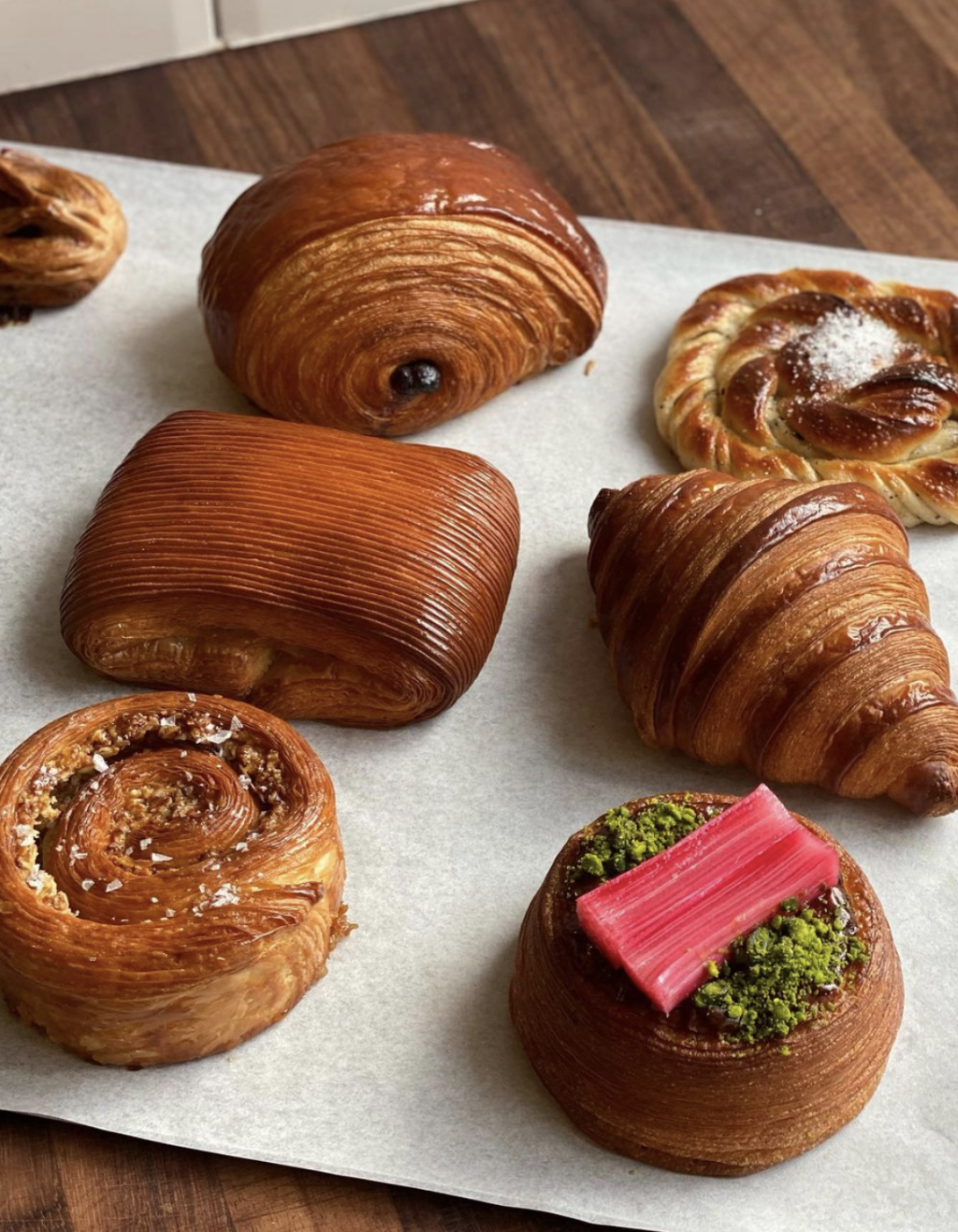 A selection of pastries from Lannan Bakery, Edinburgh