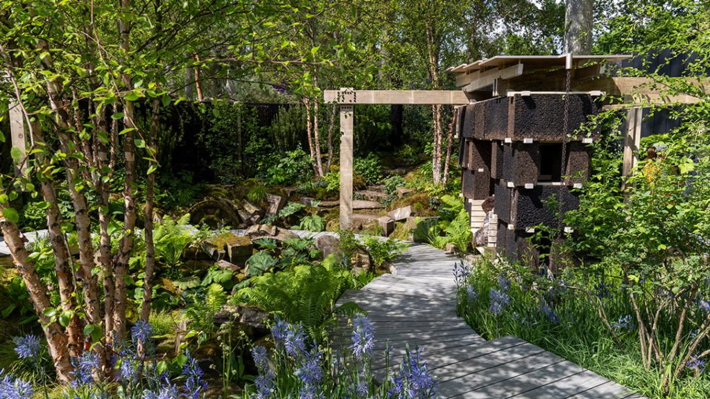 Image by The Royal Horticultural Society for RHS Chelsea Flower Show 2024, featuring The Autistic Society Garden, which focuses on using multiple layers to reflect what life is like living with autism.