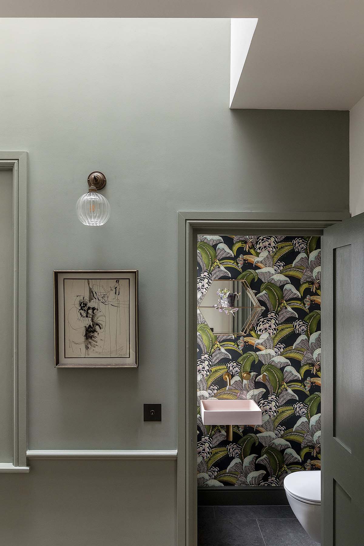 Emil Eve renovation on Talbot Road in London - pictured is the hallway