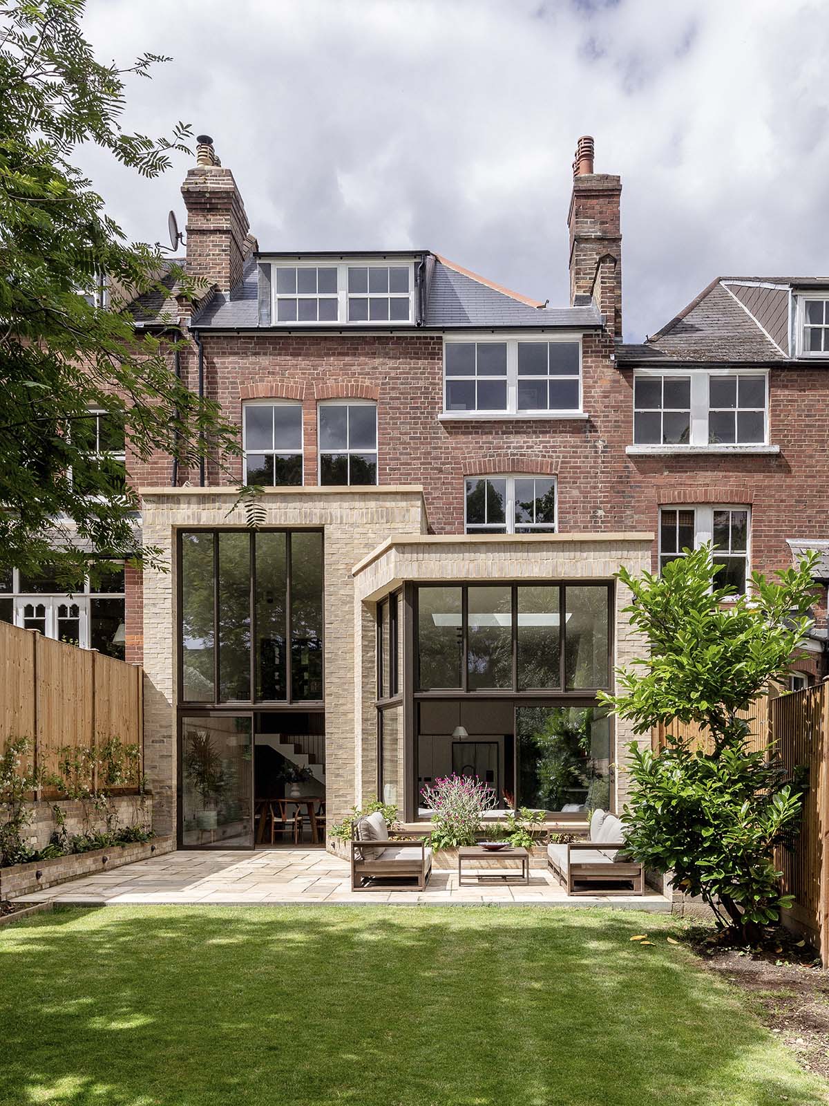 Emil Eve renovation on Talbot Road in London - pictured is the rear exterior