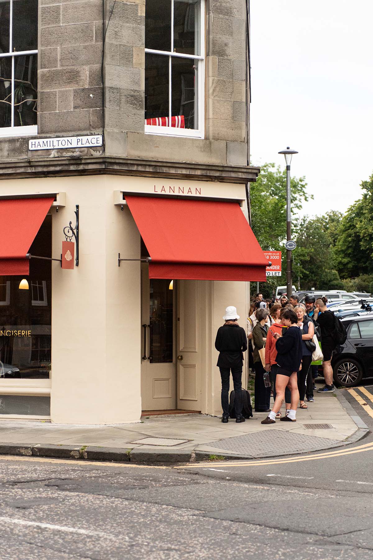 The exterior of Lannan Bakery on Hamilton Place, Edinburgh 