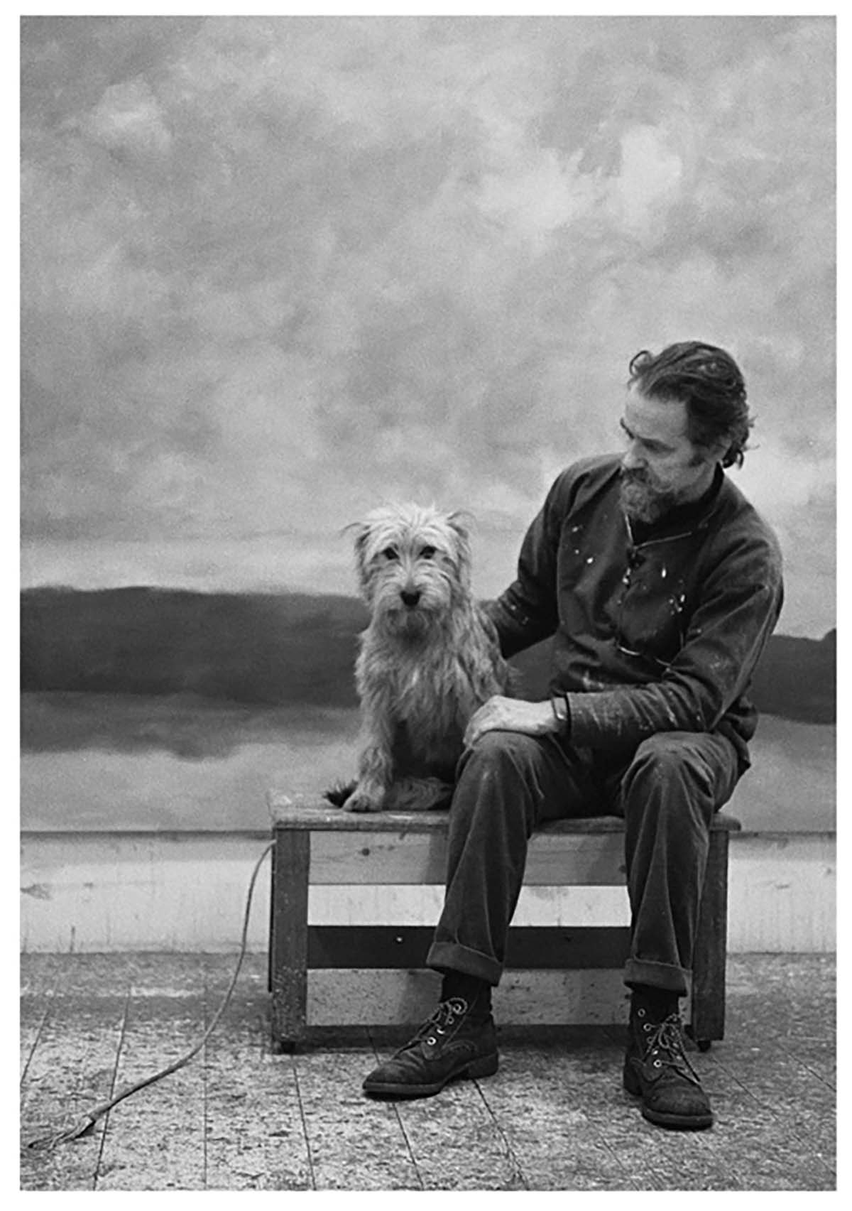 Jon Schueler and his dog 1973