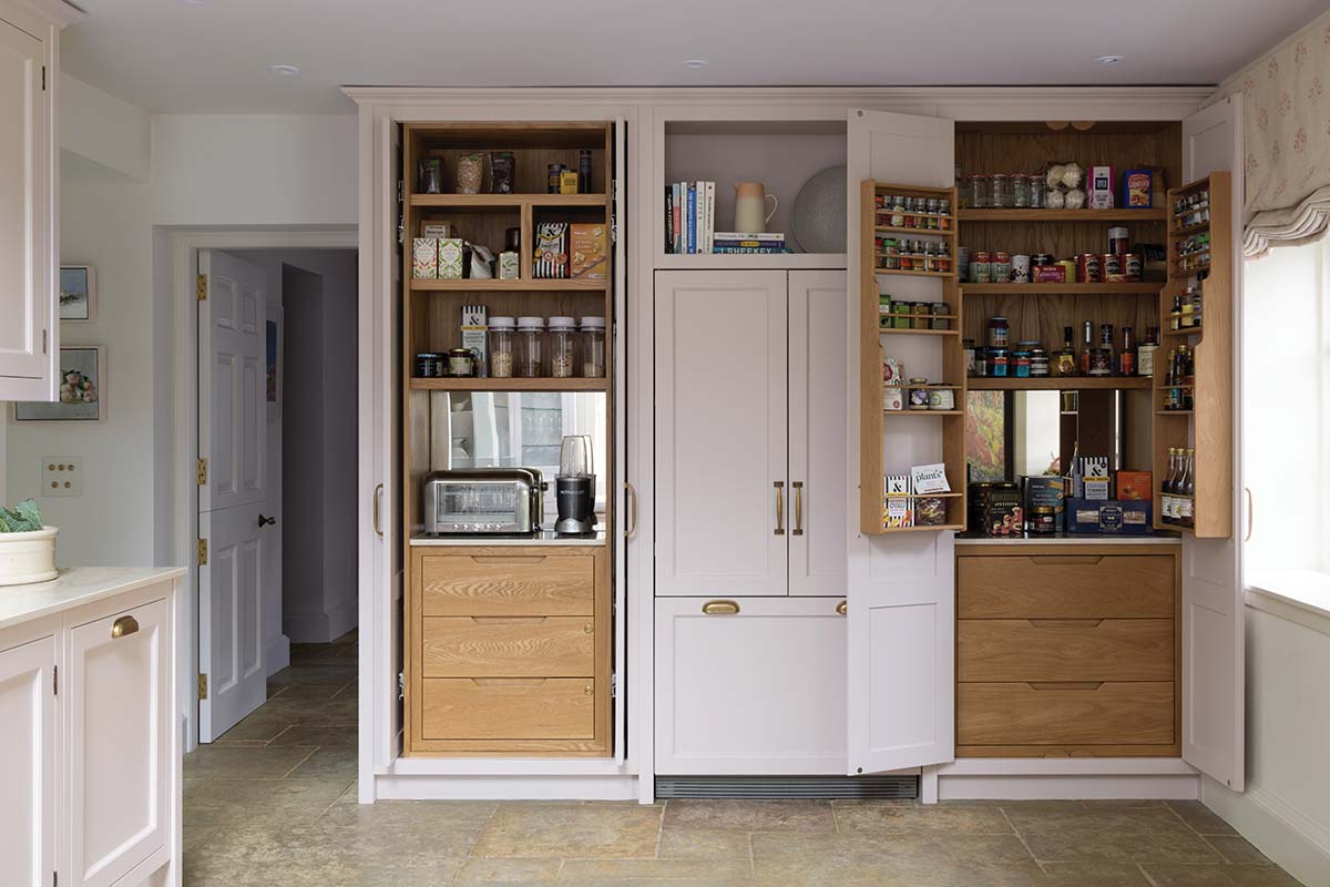 Storage and main cabinetry in the main kitchen area