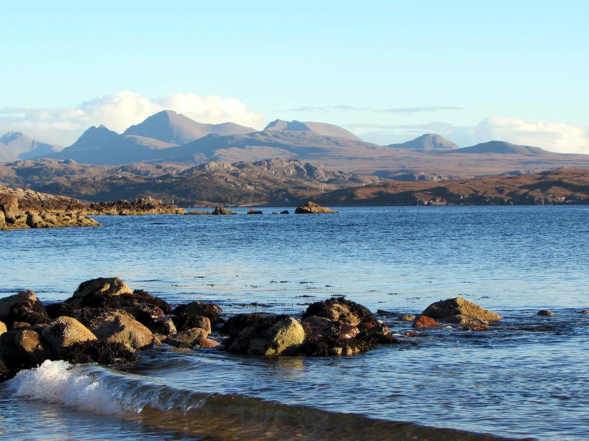 Views of the Torridon Mountains from Big Sand Beach - NC500