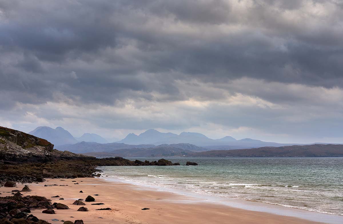 Views of the Torridon Mountains from Big Sand Beach - NC500