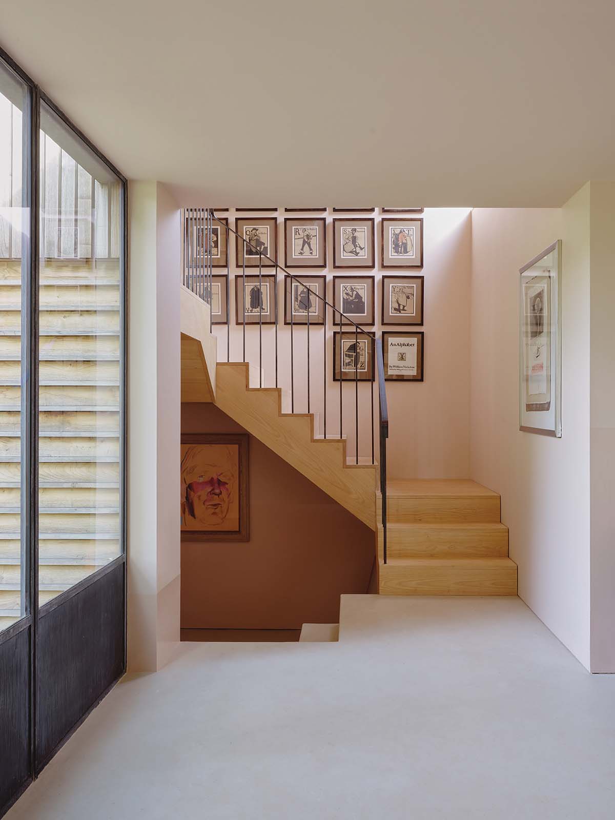 Stairwell and hallway area of Joa Studholme's home