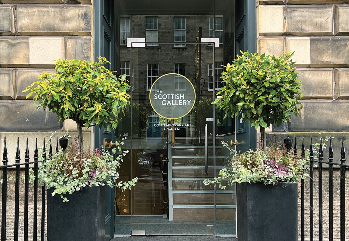 The Scottish Gallery entrance on Dundas Street, Edinburgh