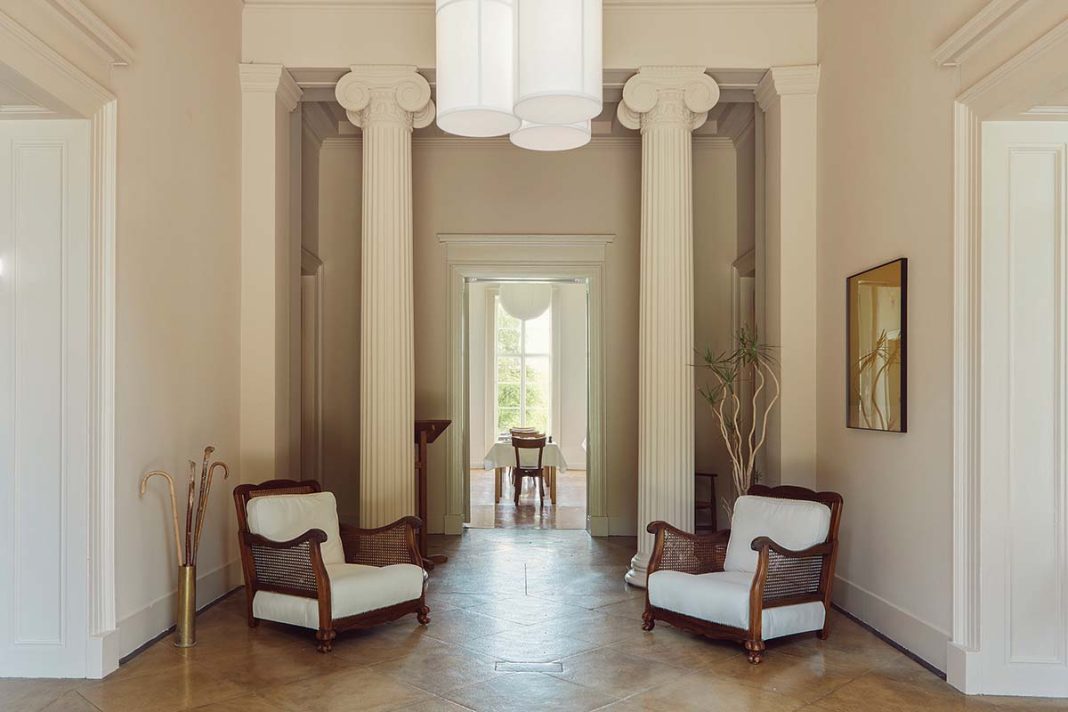 Boath House image of the entryway in Nairn, Scotland